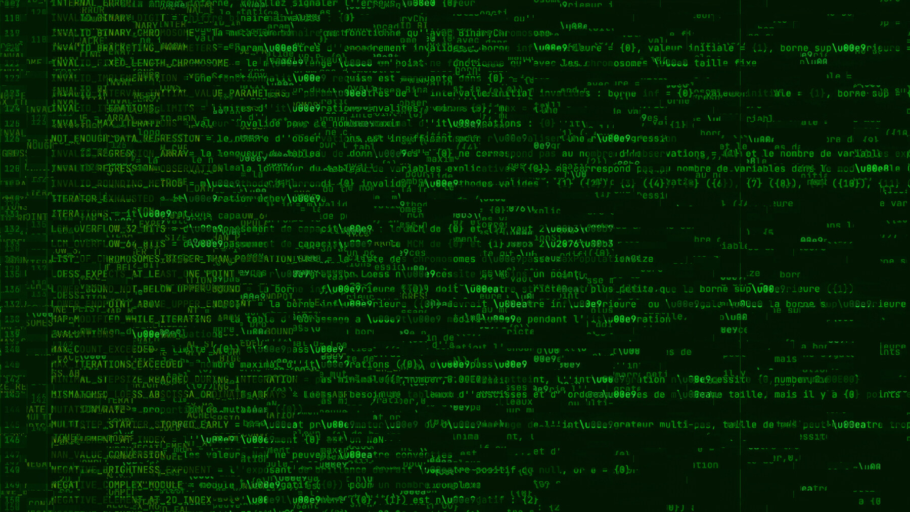 Abstract scrolling data and code used as an article hero image
